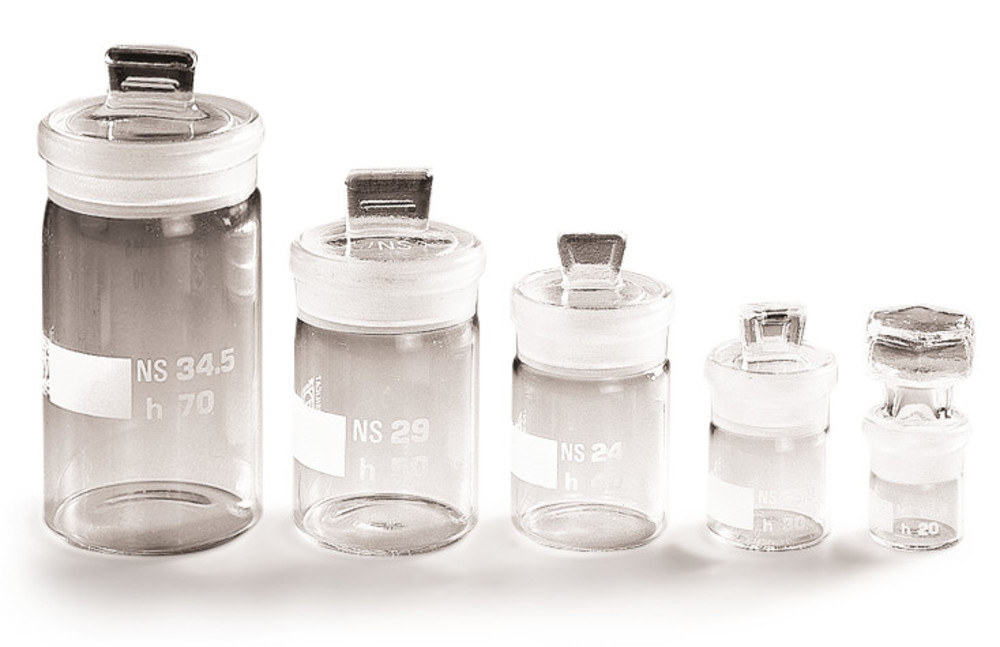 Rotilabo®-weighing bottle, borosilicate, glass, tall, with lid, NS 50/11, 110 ml — Carl Roth, cod HNX4.1