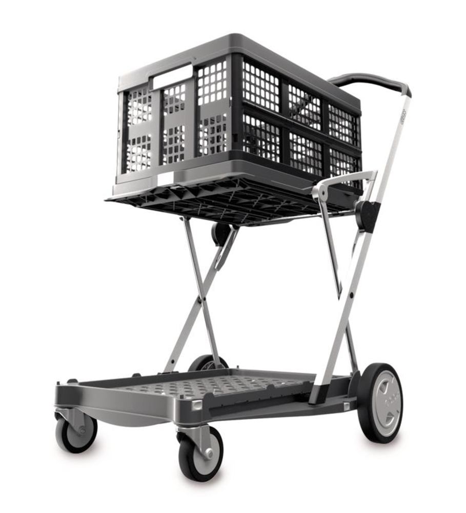 CLAX®-transport carriage, grey, W 470/550 x D 670/890 x H 170/1030 mm, 1 unit(s)