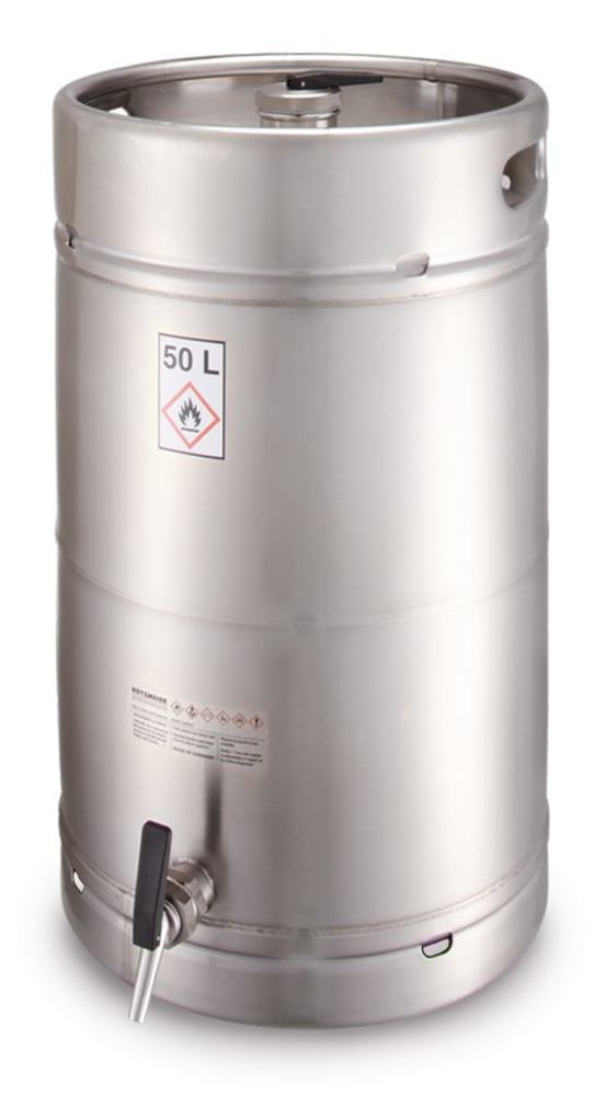 Safety barrel, with tap, 50 l, 1 unit(s)