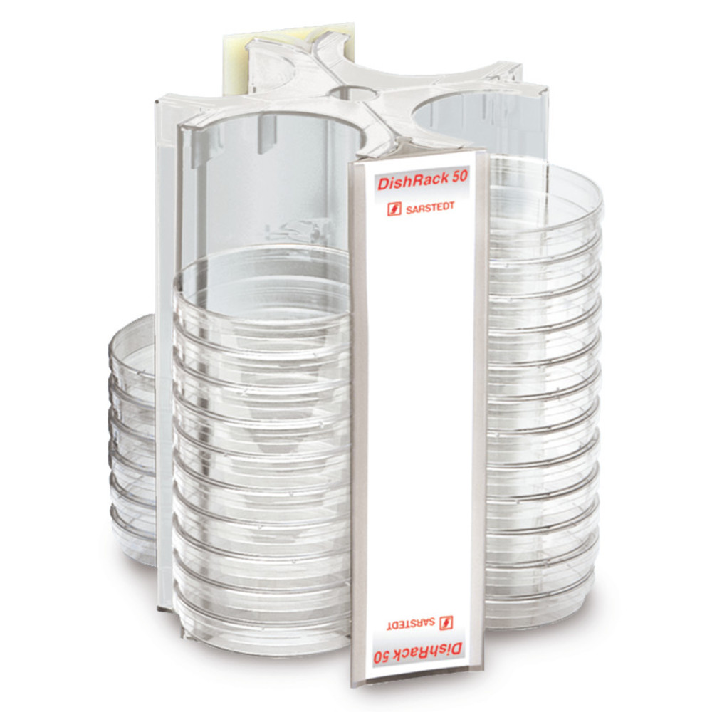 DishRack petri dish stand, colourless f. 52disks, Ø92mm, H240mm, 1 unit(s)