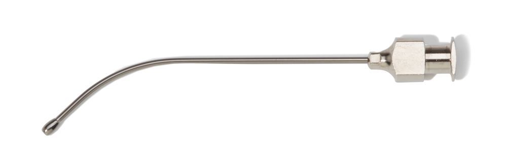 Irrigation cannula, curved, Ø 1,5 mm, length 80 mm, 6 unit(s)