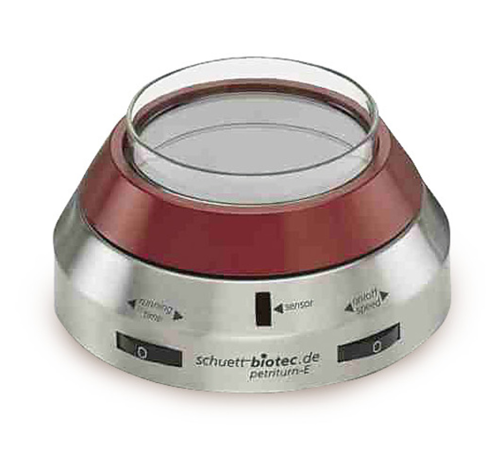 Petri dish revolving tables, Petriturn-E, electr. drive operation