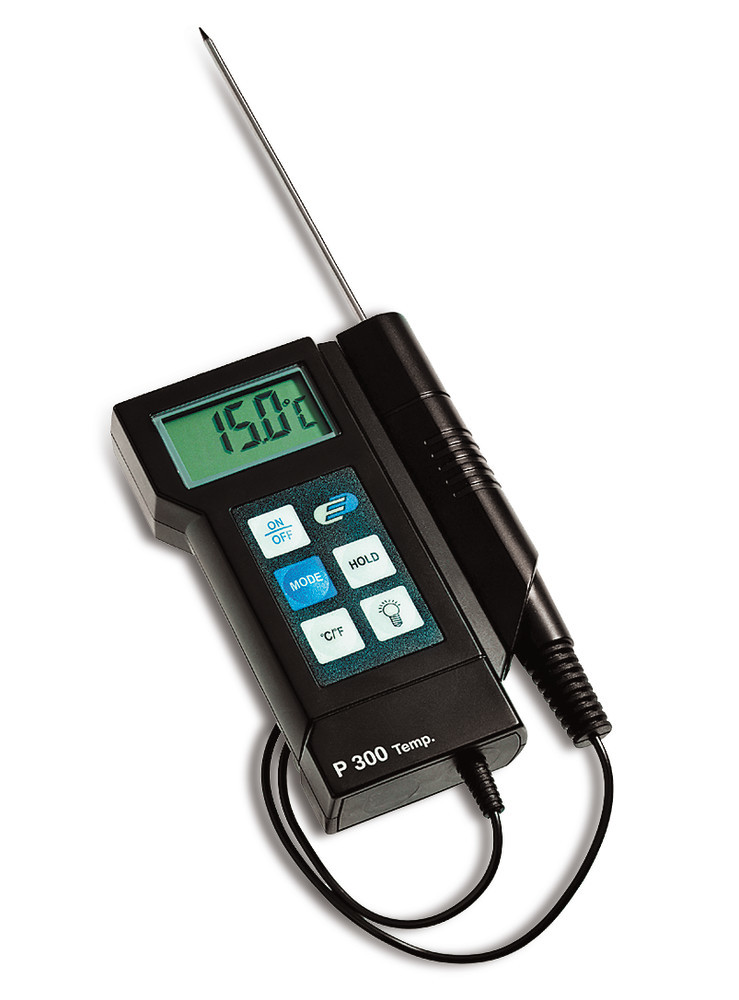 Measuring instrument kit P300 w. certif., measuring range -40 - +200 °C