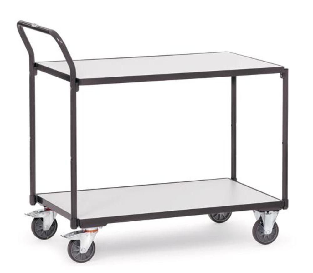 Table trolley, 2 bases, platform size 1000 x 600 mm, 1 unit(s)