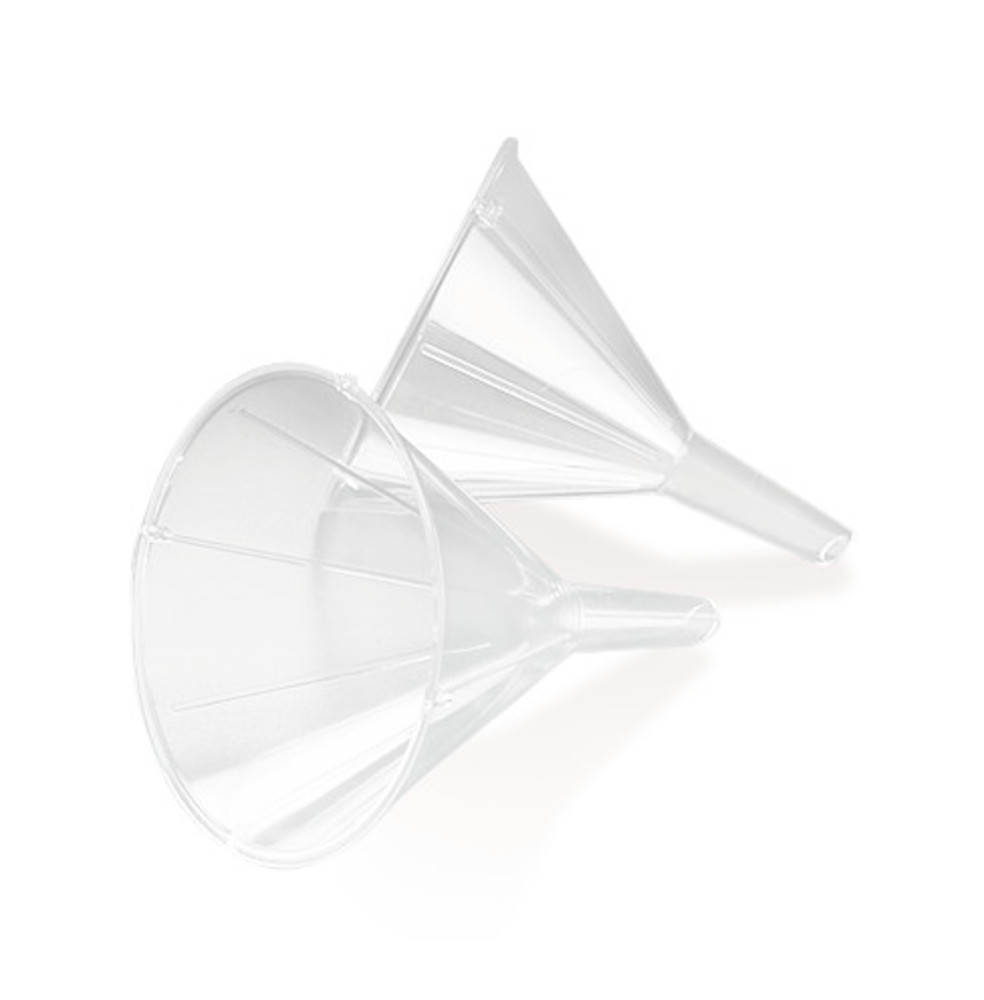 Rotilabo® single-use funnel, PP, Ø spout, inside 4.3 mm, H 78 mm, 100 unit(s) — Carl Roth, cod HY48.1