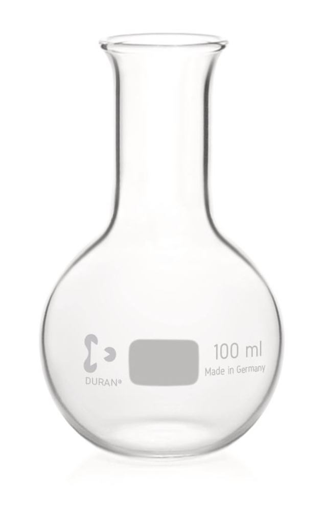 Flat-bottom flasks, DURAN®, narrow neck, 100 ml, 10 unit(s) — Carl Roth, cod K183.1