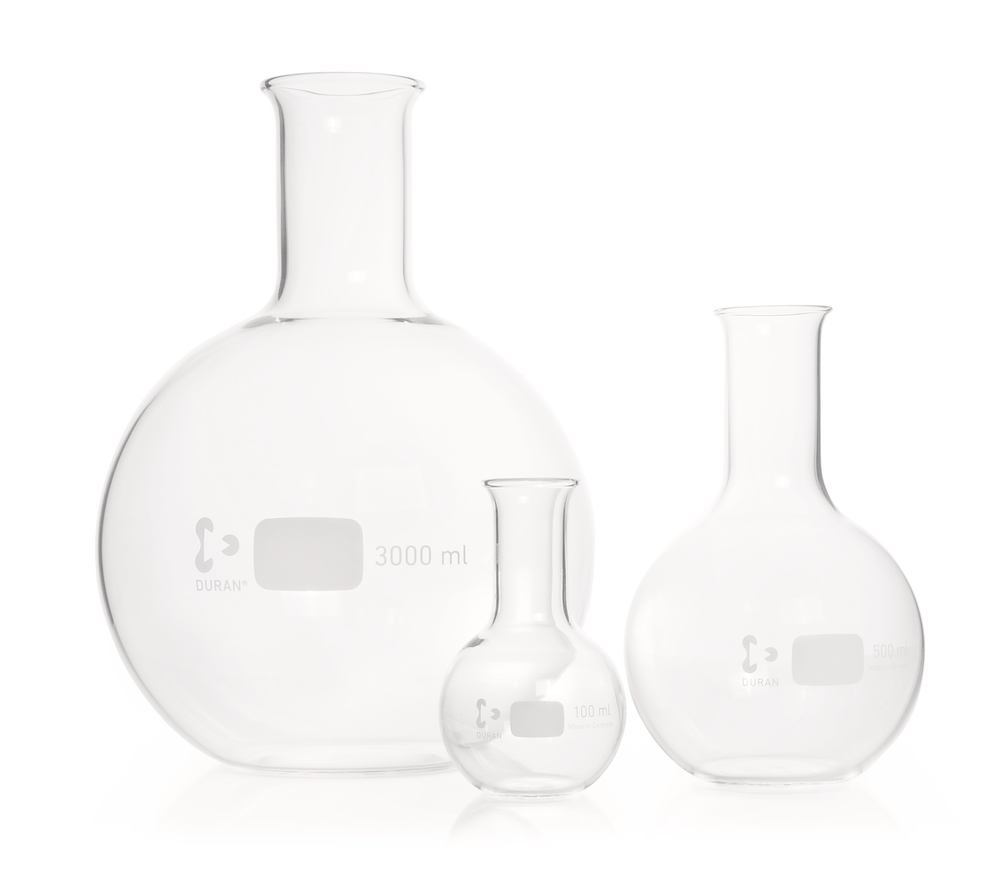 Flat-bottom flasks, DURAN®, narrow neck, 250 ml, 10 unit(s) — Carl Roth, cod K184.1
