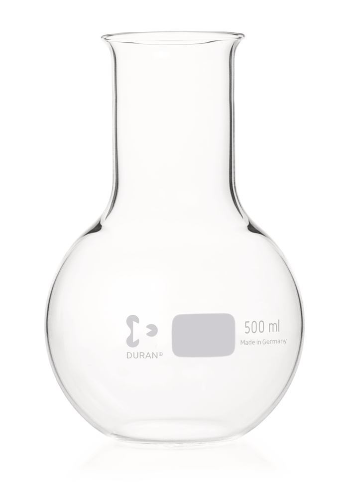 Flat-bottom flasks, DURAN®, wide neck, 500 ml, 10 unit(s)