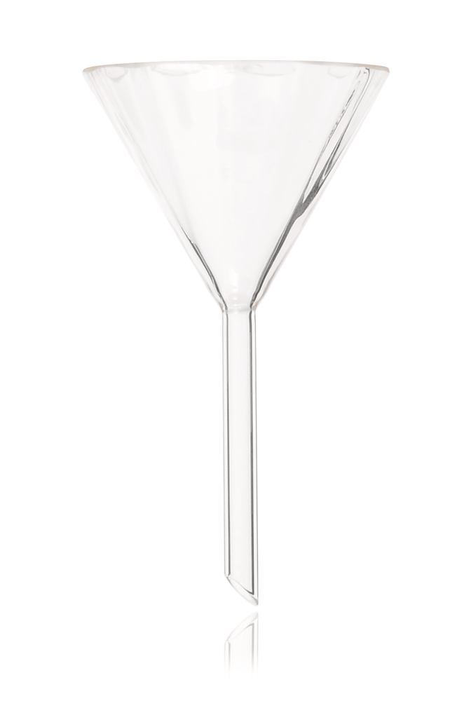 Analytical funnel, ribbed, DURAN®, rim-Ø outer 70 mm, L stem 70 mm, 1 unit(s)