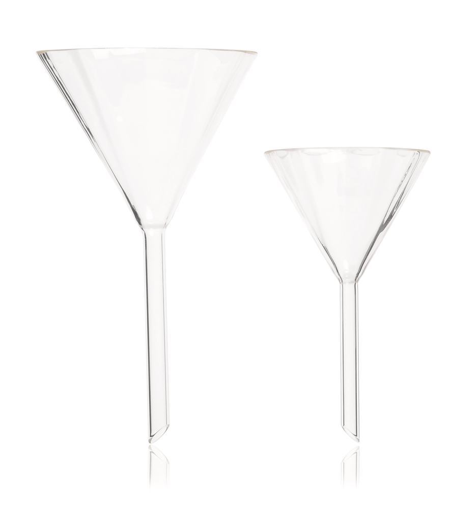Analytical funnel, ribbed, DURAN®, rim-Ø outer 80 mm, L stem 80 mm, 1 unit(s)