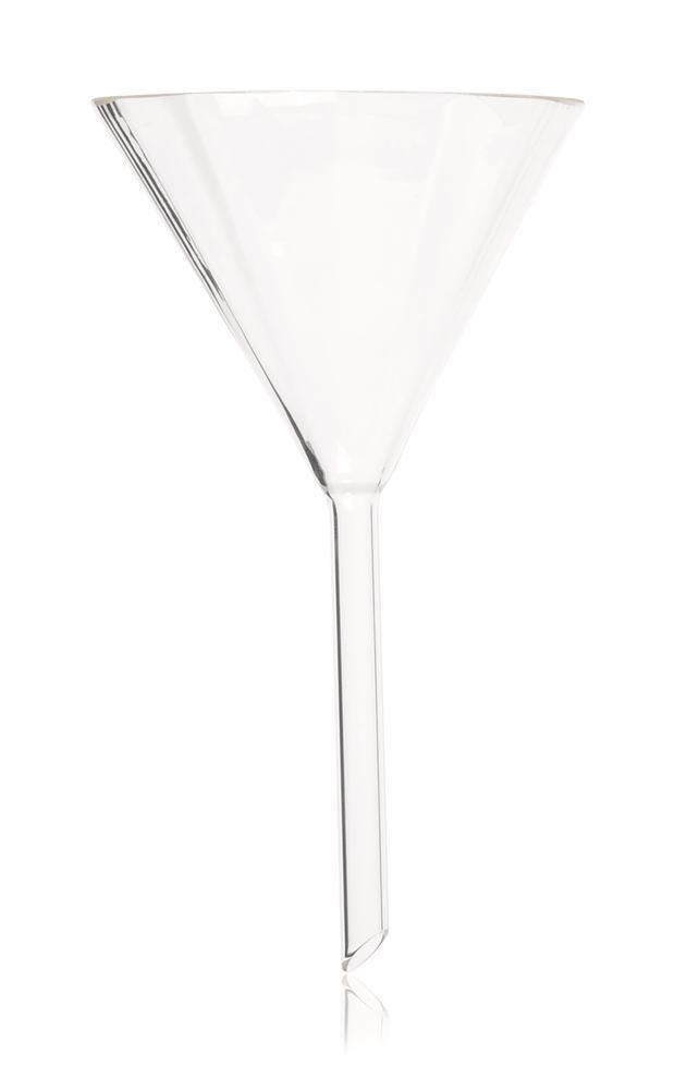 Analytical funnel, ribbed, DURAN®, rim-Ø outer 100 mm, L stem 100 mm, 1 unit(s)