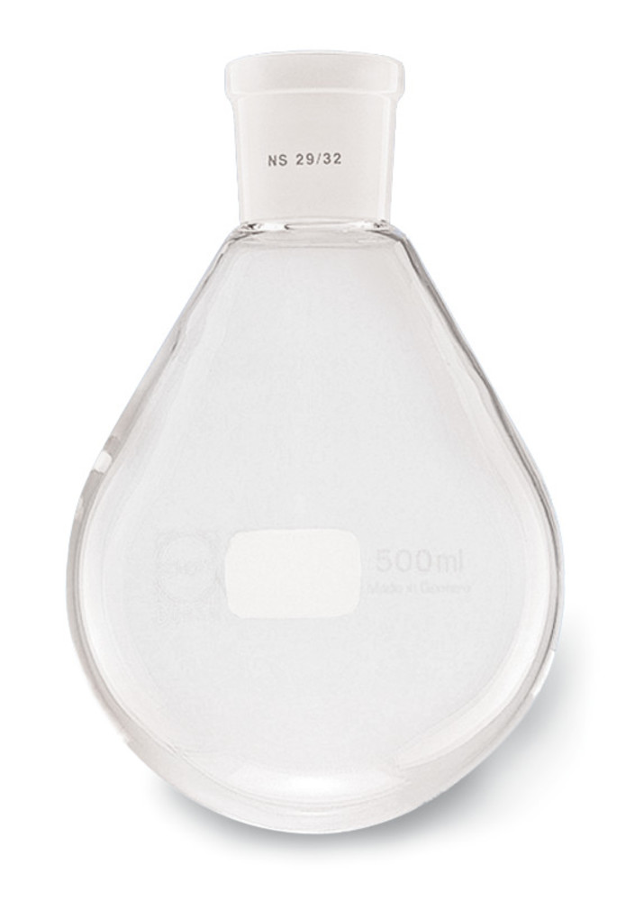 Evaporating flask, DURAN®, pear-shaped, with standard ground joint 29/32, 500 ml