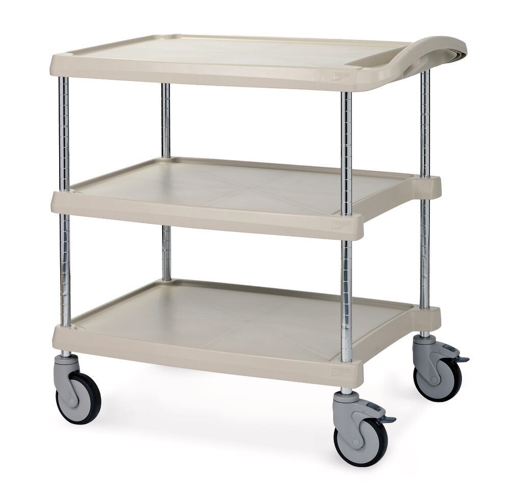 Shelf trolley plastic, 620 x 880 mm, Number of bases, 3