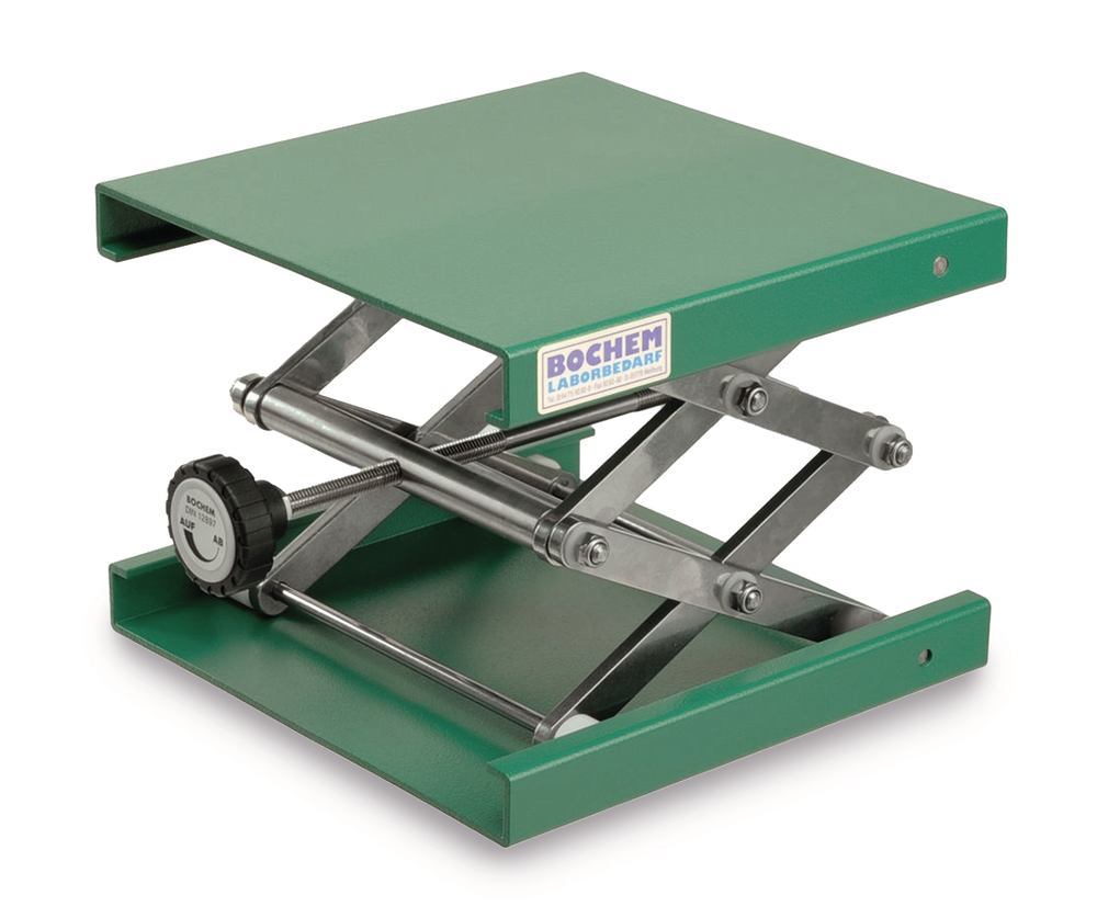 Laboratory jack, powder-coated aluminium, adjustable 55-120 mm, L 100xW 100mm — Carl Roth, cod K578.1