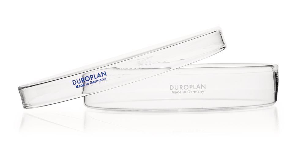 DUROPLAN® petri dishes, borosilicate gl., two pieces, Ø outer 150 mm, H 27 mm