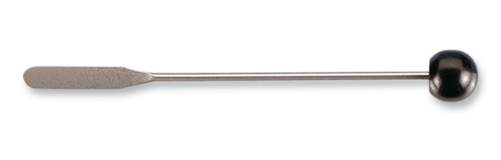 Spatula with knob, Remanit 4301, length 300 mm, blade length 60 x 30 mm