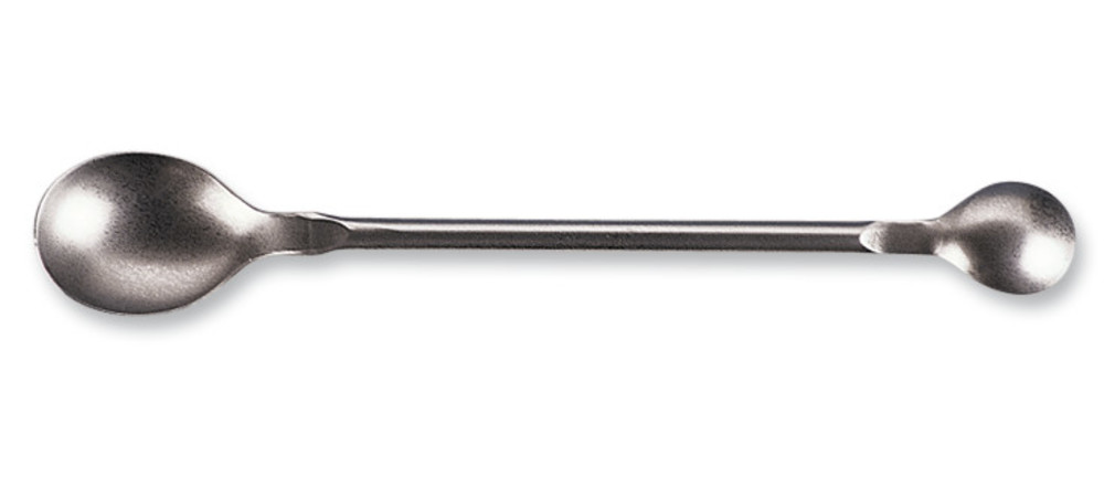 Spoon for chemicals, stainl. steel 18/9, 1, 17x17 mm, 2, 25x30 mm, L 120 mm