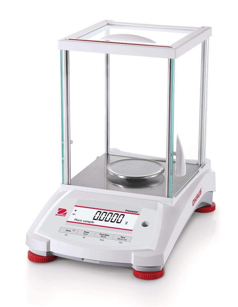 Pioneer® PX124 (W) analytical balance,  Int.adj., calibr.ex works,weigh.r.120g