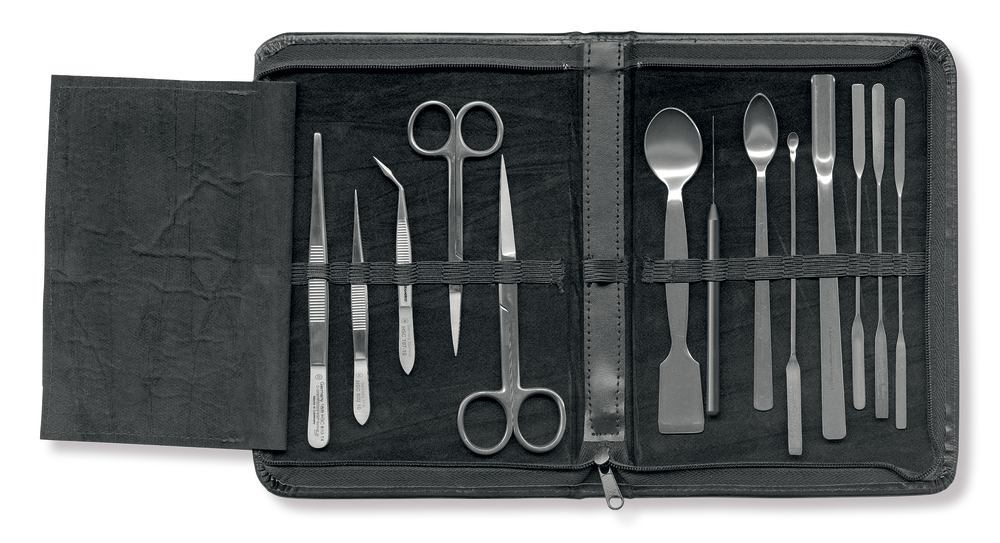 Chemist set, 13 parts, in zip-up case., 1 unit(s)
