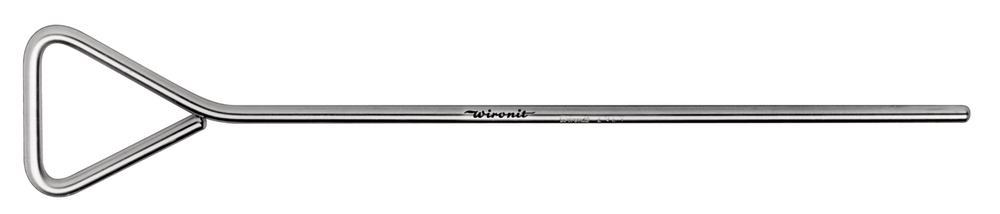 Drigalski spatula straight, L 195 mm, stainless steel Wironit, 1 unit(s) — Carl Roth, cod KAP1.1