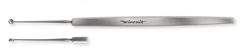 Micro spoon, sharp, stainless steel Wironit, L 130mm, Ø2,0mm, 1 unit(s)