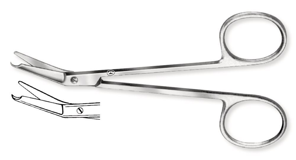 Spencer suture scissors,, angled, L 115 mm, 1 unit(s)