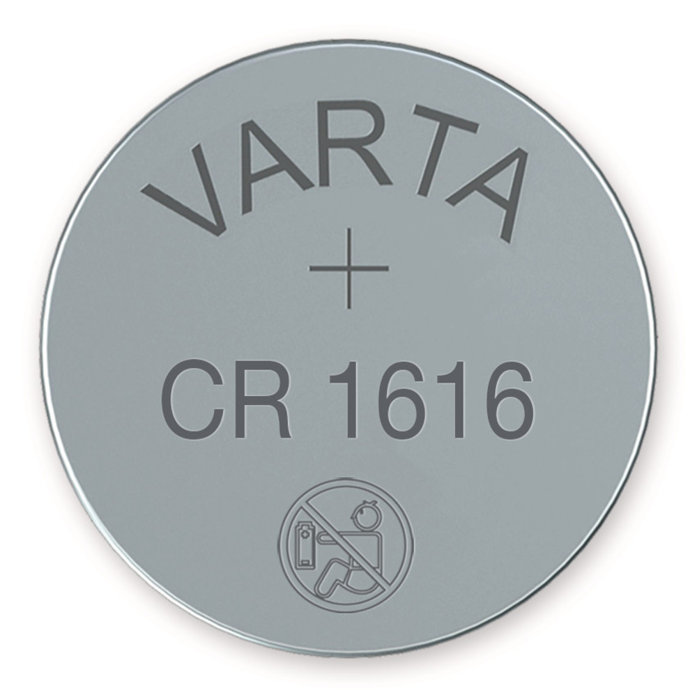 Button cell, CR 1616, lithium, 3 V, 1 unit(s)