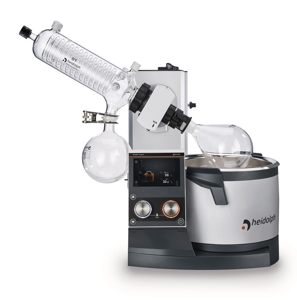 Rotary evaporators Hei-VAP Expert Models with motorised lifting