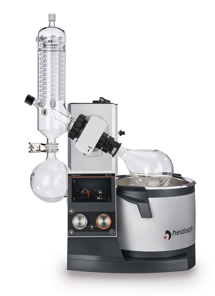 Rotary evaporators Hei-VAP Expert Models with motorised lifting