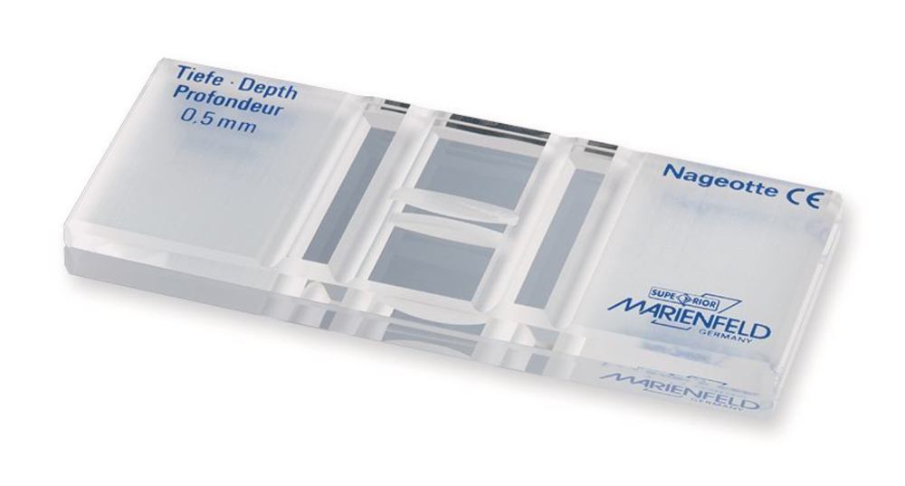 Counting chamber Nageotte, 40 rectangles each 0.25 x 10 mm, 1 unit(s)