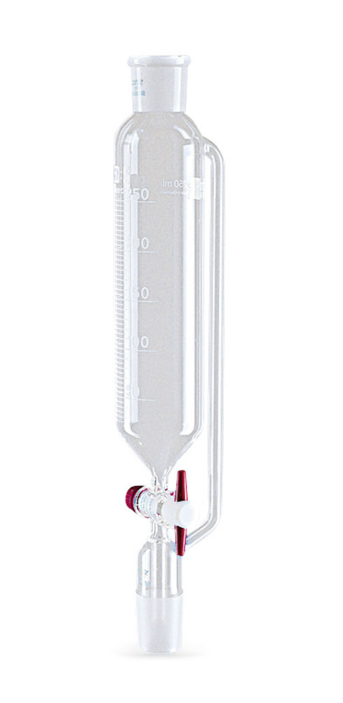 Dropping funnel w. pressure compensation, PFTE-plug, sleeve/core 14/23, 50 ml
