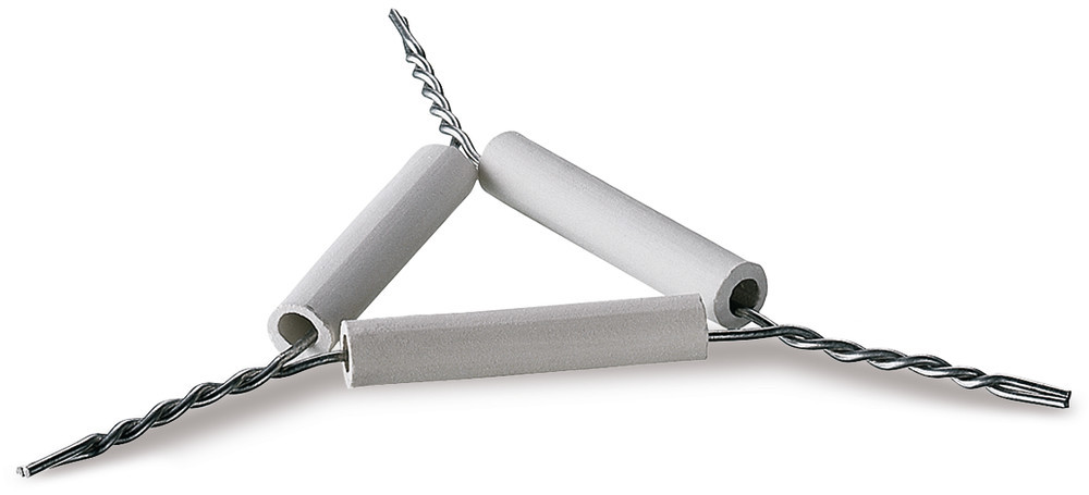 ROTILABO® triangles for crucibles, steel, clay pipe length 50 mm, 5 unit(s)