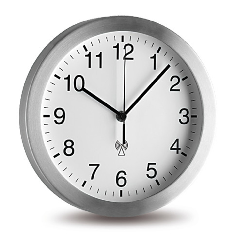 Radio wall clock, Ø 246 mm, 1 unit(s)