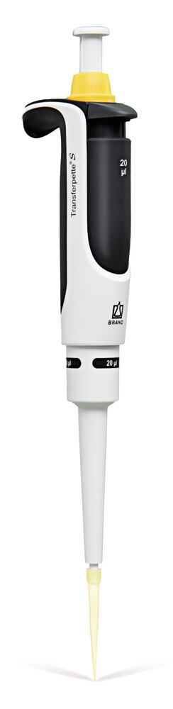 Microlitre pipette Transferpette® S, 1-channel, fixed, F-20, 20 µl, 1 unit(s)