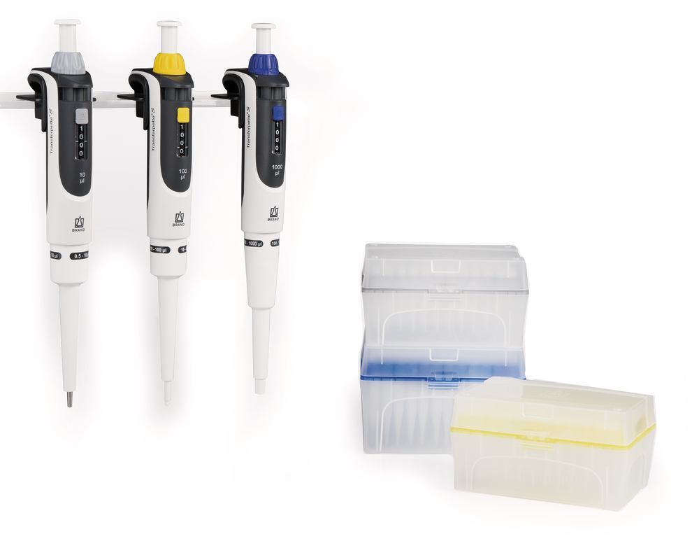 Transferpette® S, variable, Standard starter kit, 10, 100, 1000 µl, 1 unit(s) — Carl Roth, cod KNE3.1