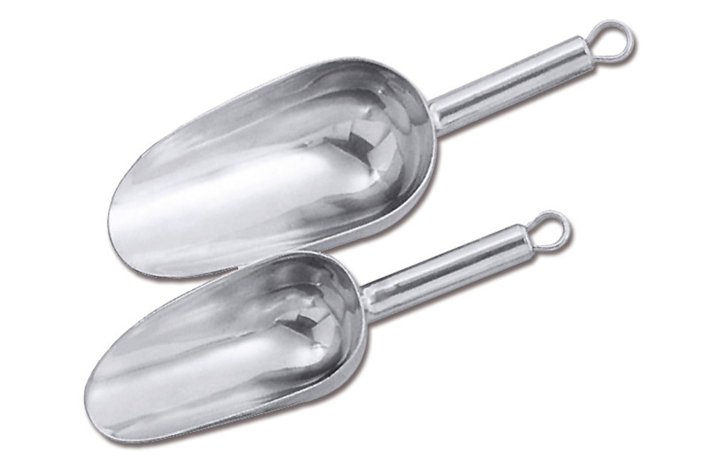 Rotilabo®-multipurpose scoop, stainless steel 18/10, L 245 mm, 250 ml, 1 unit(s) — Carl Roth, cod KP47.1