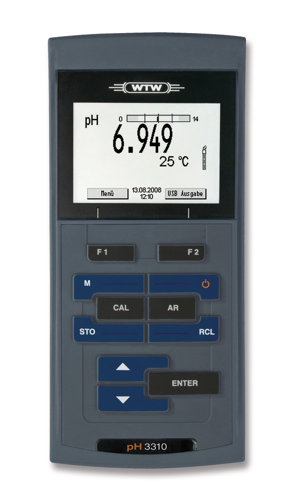 Pocket-pH-meter pH 3310, without access., - 0,5 - +105°C, H 180xW 80xD 55 mm