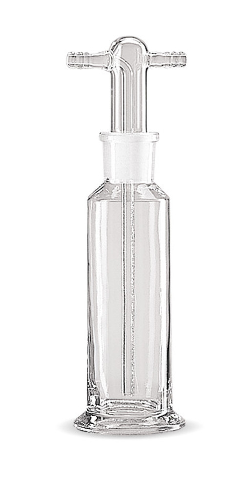 Gas washing bottle, 250 ml, Ø 55 mm, Without filter plate, DURAN®, NS 29/32