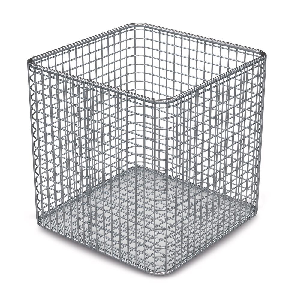 Rotilabo® sterlis. basket, stnless steel, stainless steel, L 160xW 160xH 160 mm