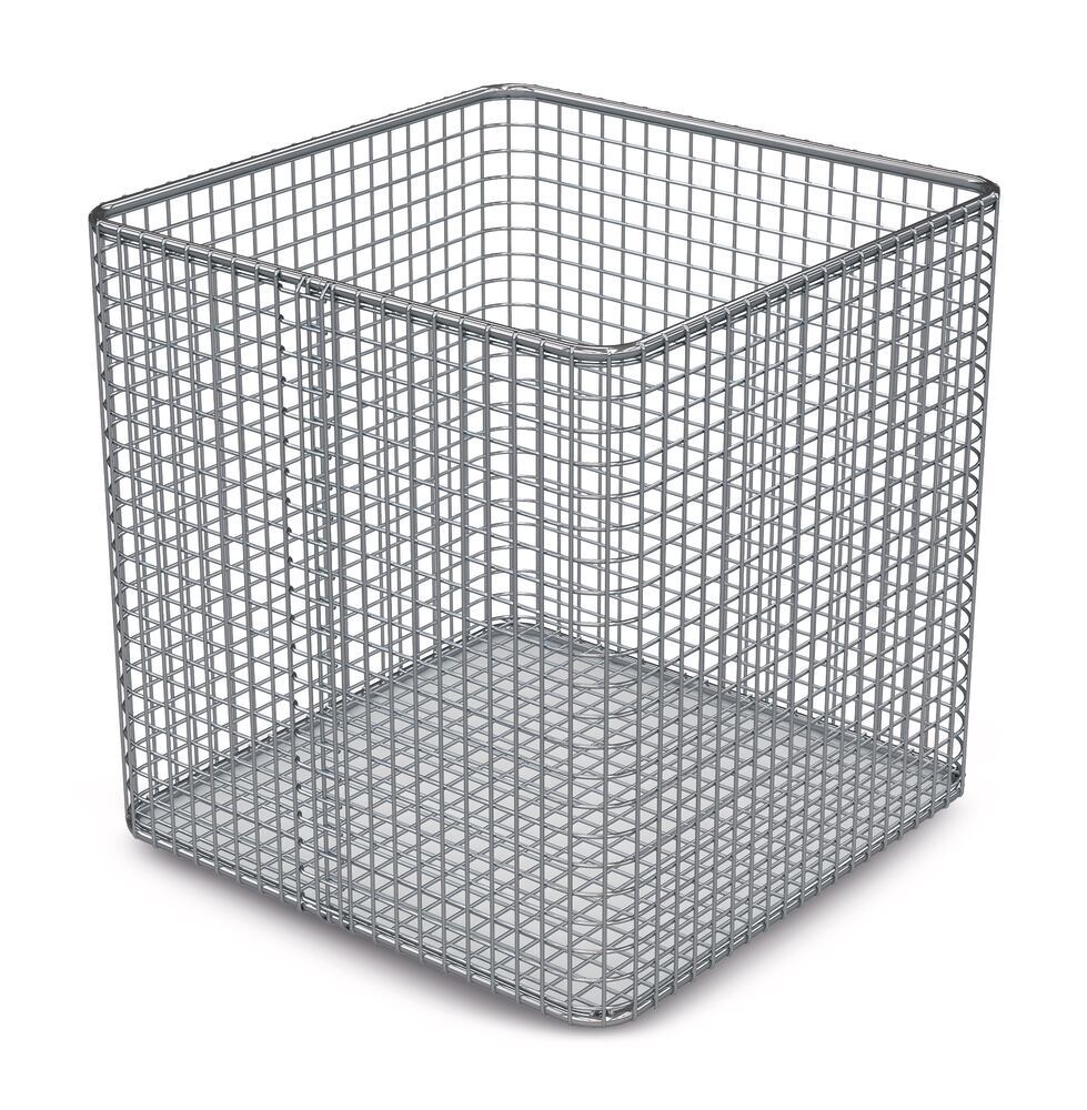 Rotilabo® sterlis. basket, stnless steel, stainless steel, L 200xW 200xH 200 mm