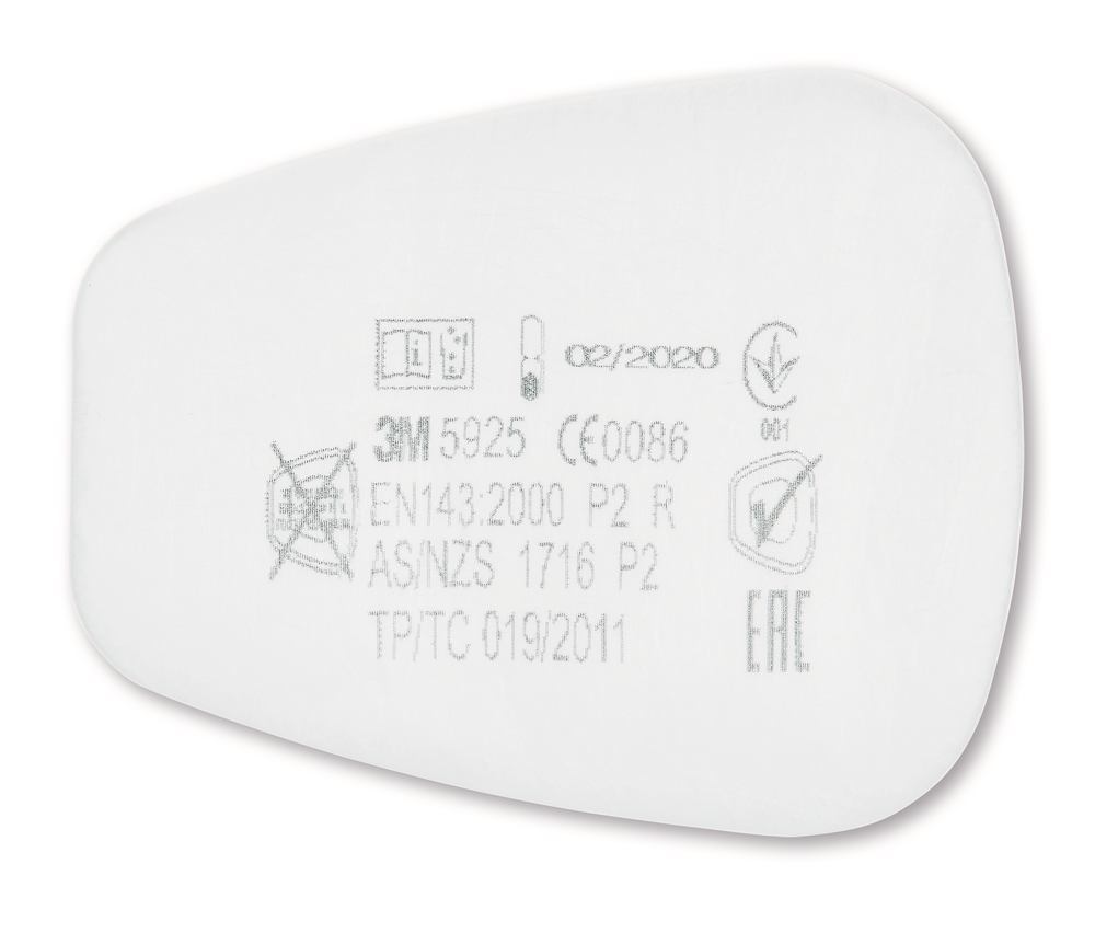 Particle pre-filter, from 3M, acc. EN 143, filter P2, 20 unit(s)