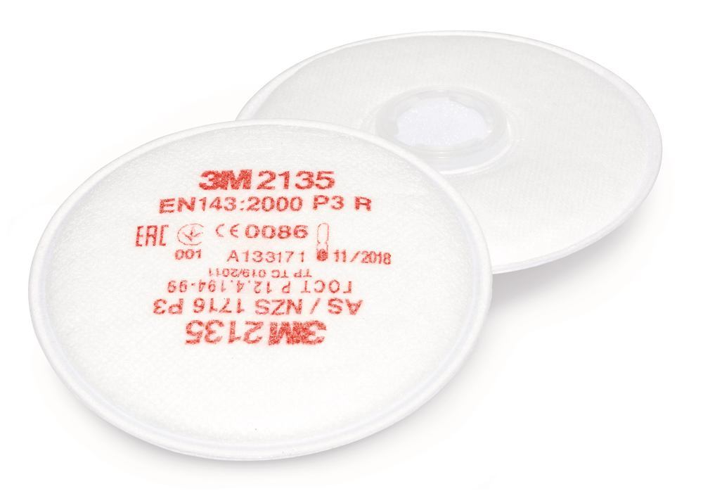 Round particulate filters, 3 M, EN 143, filter P3R, 20 unit(s)