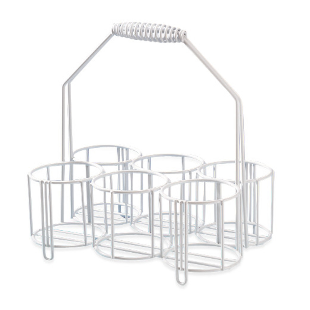Bottle basket, wire, 4 compartments, Ø inner 100 mm, 1 unit(s)