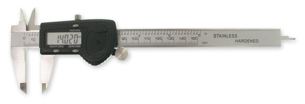 Digital caliper gauge, stainless steeel, range  0 - 150 mm, 1 unit(s)