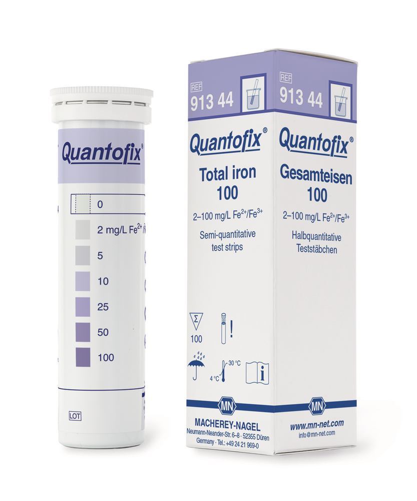 Quantofix® test strips, iron 100, L 95 x W 6 mm, 100 unit(s) — Carl Roth, cod L830.1