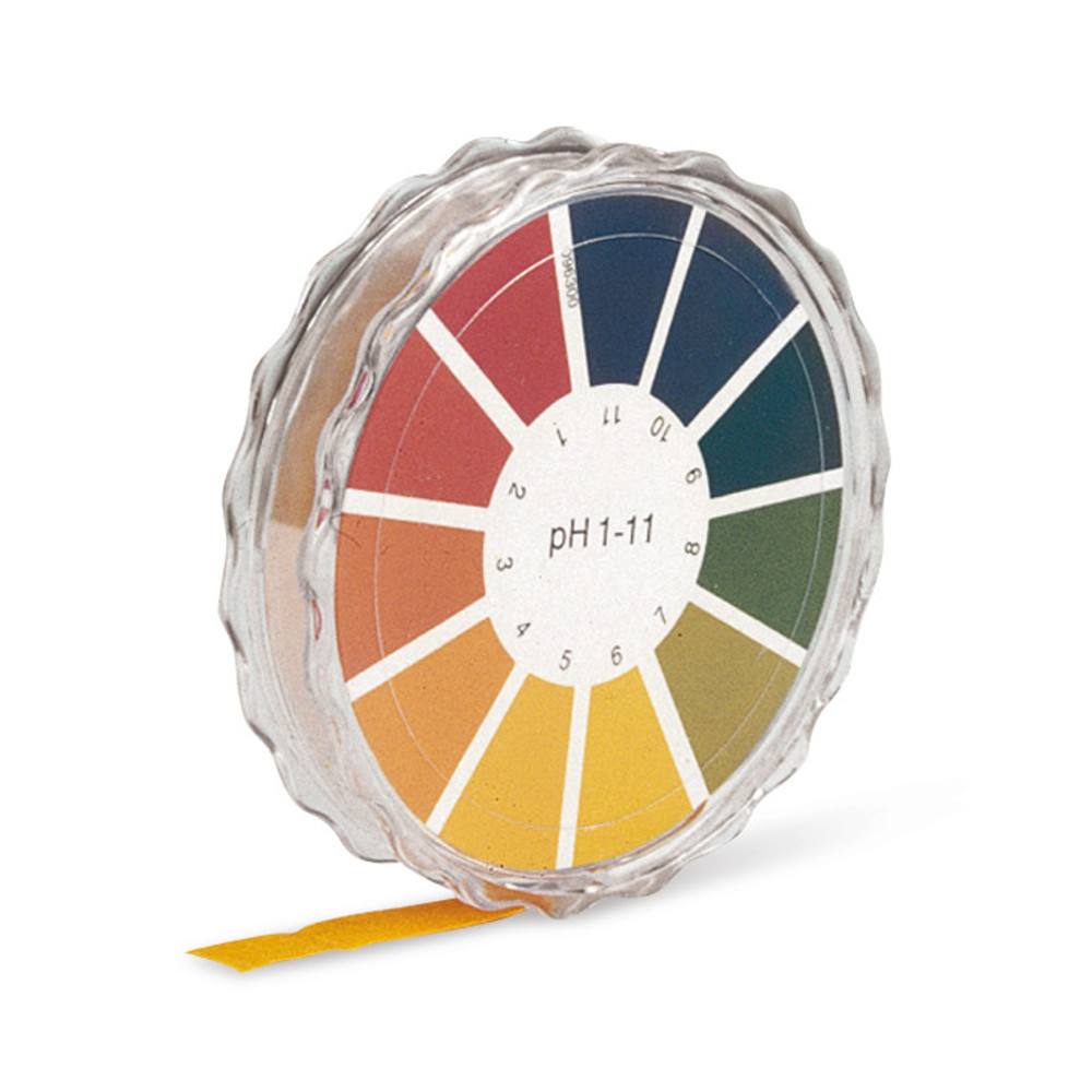 Universal indicator paper pH 1-11, with colour scale, 5 m roll, width 7 mm — Carl Roth, cod L861.1