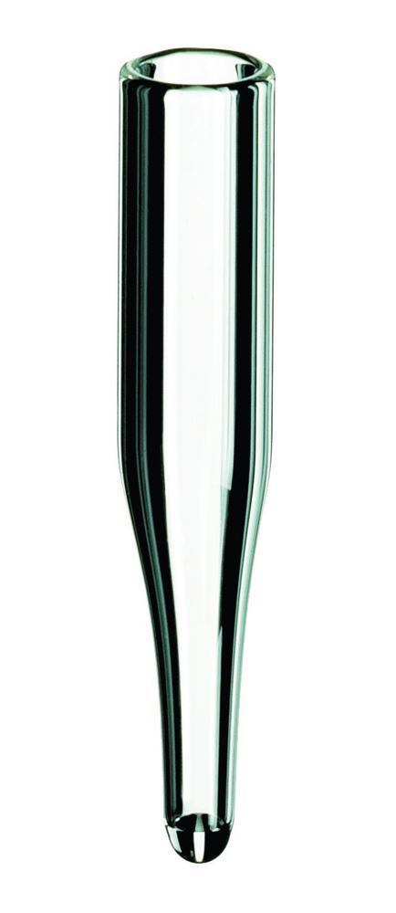 Micro-inserts, borosilicate glass,, clear glass, conical 15 mm tip, 0.1 ml — Carl Roth, cod LC07.1