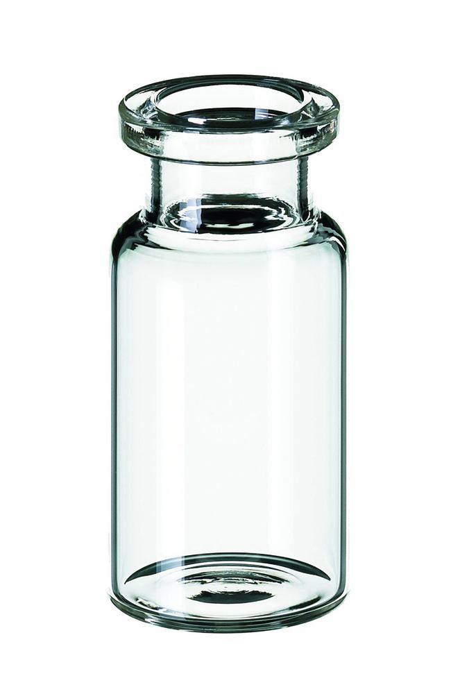 Rotilabo® rolled edge vials, long neck, ND20, flat bottom, 10 ml, Ø 22.5xH 46mm