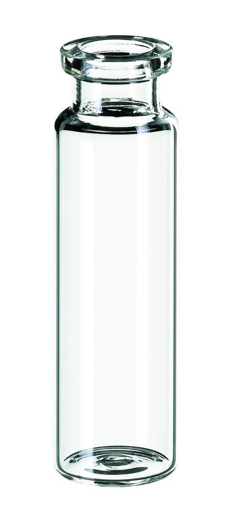 Rotilabo® rolled edge vials, long neck, ND20, flat bottom, 20ml, Ø 22.5xH75.5mm