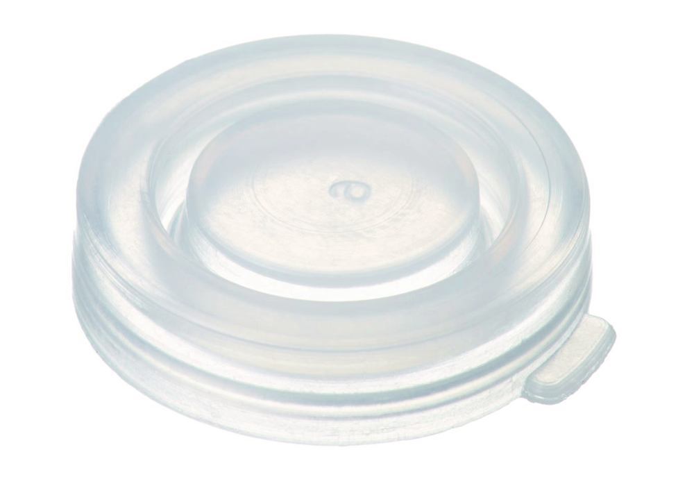 Snap-on lids for ND22, PE, transparent, closed, 100 unit(s) — Carl Roth, cod LC87.1
